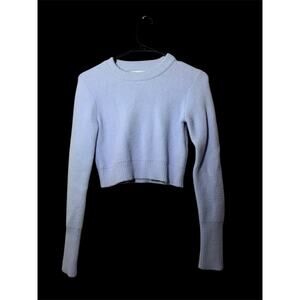 WOMENSLight Purple Zara Sweater Super Soft Cozy Cropped Pullover Size S Lavender